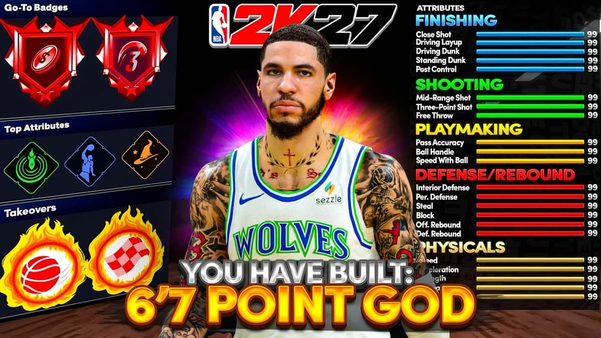 6'7 LAMELO BALL Build (No cap version)